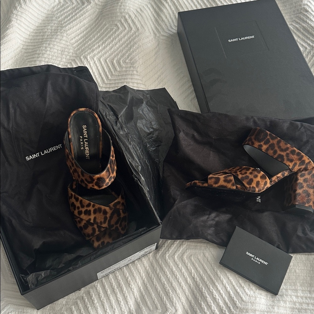 Saint Laurent Oak 75 Mule Sandals - Picture 7 of 15